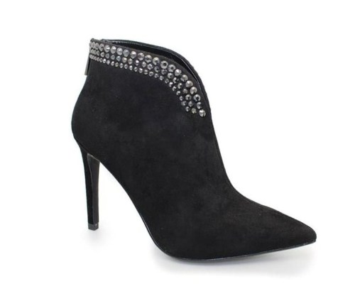 Lunar - Molly Pointed Black Toe Ankle Heels