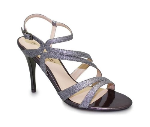 Lunar - Oracle Pewter Heeled Sandals
