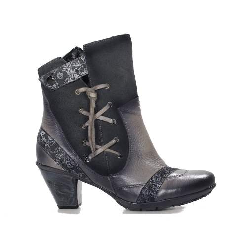 Maciejka - Ava Leather Grey Ankle Boots